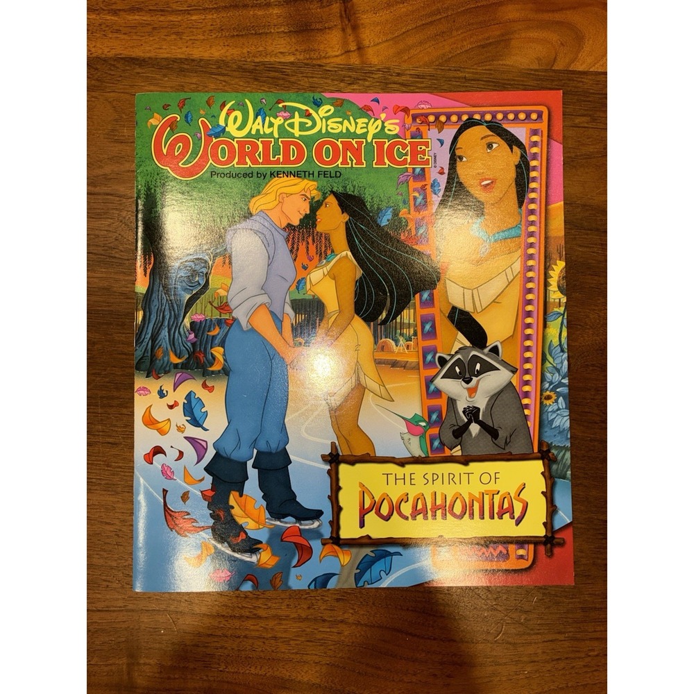 Walt Disney's World on Ice 1996 The Spirit Of Pocahontas Tour Program